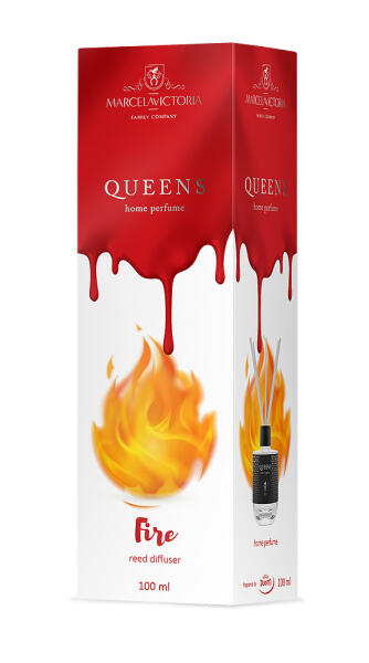 Аромадифузор для дому "Queens White" Fire (Вогонь) 100мл Marcela&Victoria