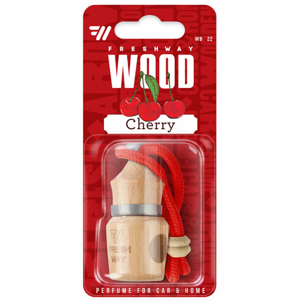 Ароматизатор для авто пробка "Wood Blister" Cherry (Вишня) 5мл FreshWay