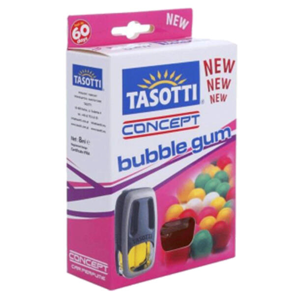 Ароматизатор для авто на обдув "Concept" Bubble Gum (Жувальна гумка) 8мл Tasotti
