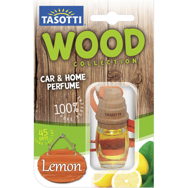 Ароматизатор для авто пробка "Wood" Lemon (Лимон) 7мл Tasotti