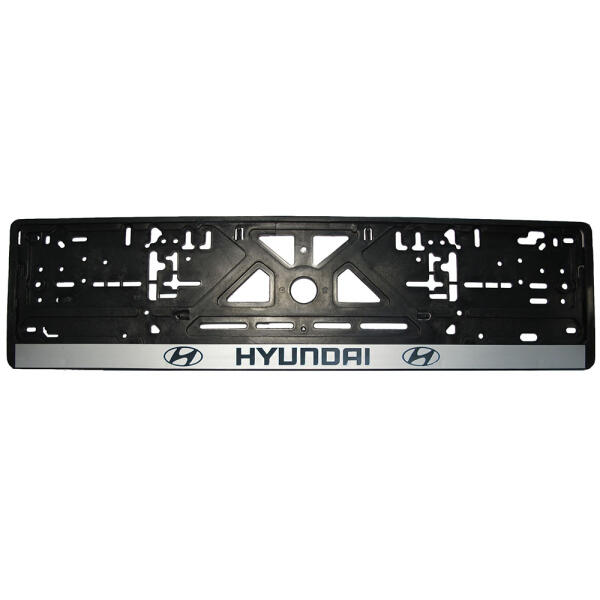 Рамка номерного знаку Hyundai пластик чорна 1шт