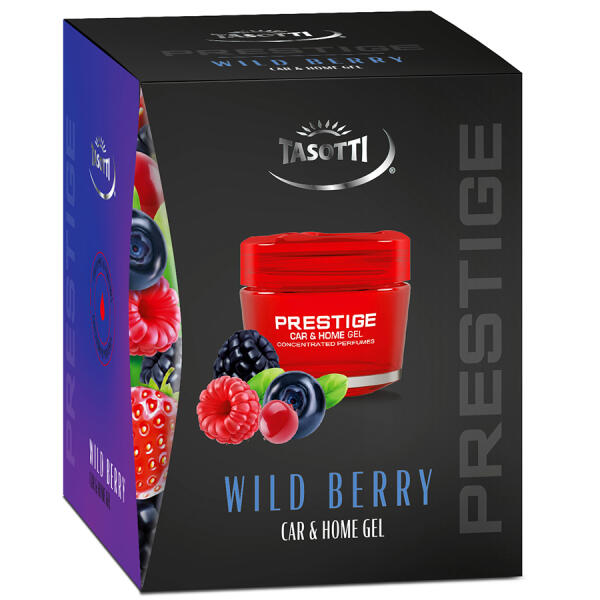 Ароматизатор для авто гелевий "Gel Prestige" Wild Berry (Лісова ягідка) 50мл Tasotti
