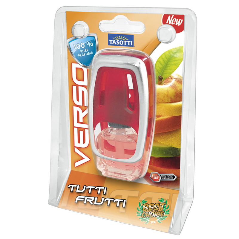 Ароматизатор для авто на обдув "Verso" Tutti Frutti (Тутті Фрутті) 8мл Tasotti