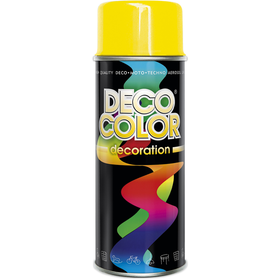 Deco Сolor  Фарба аерозольна Decoration RAL1023 Жовтий 400 мл