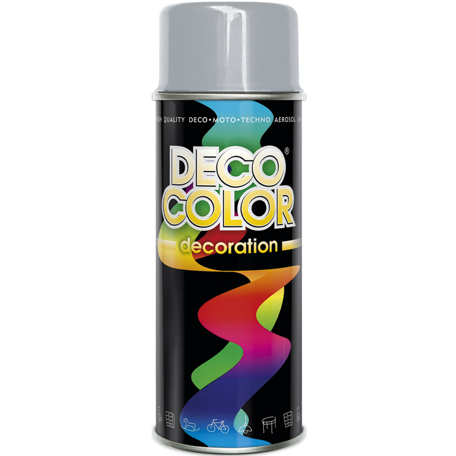 Deco Сolor  Фарба аерозольна Decoration RAL7001 Сірий 400 мл