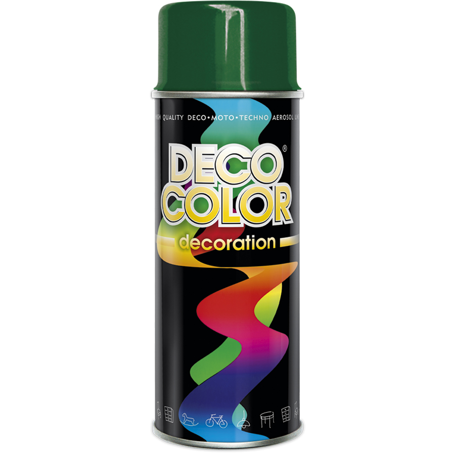 Deco Сolor  Фарба аерозольна Decoration RAL6005 Темно-зелений 400 мл