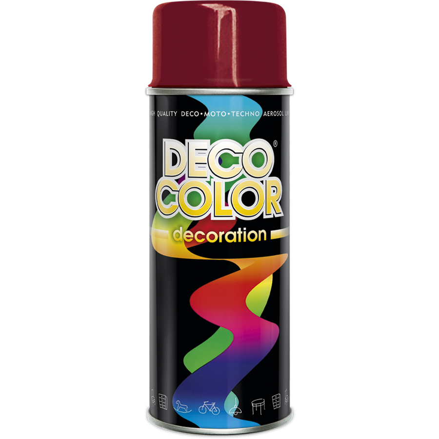 Deco Сolor  Фарба аерозольна Decoration RAL3003 Темно-червоний 400 мл