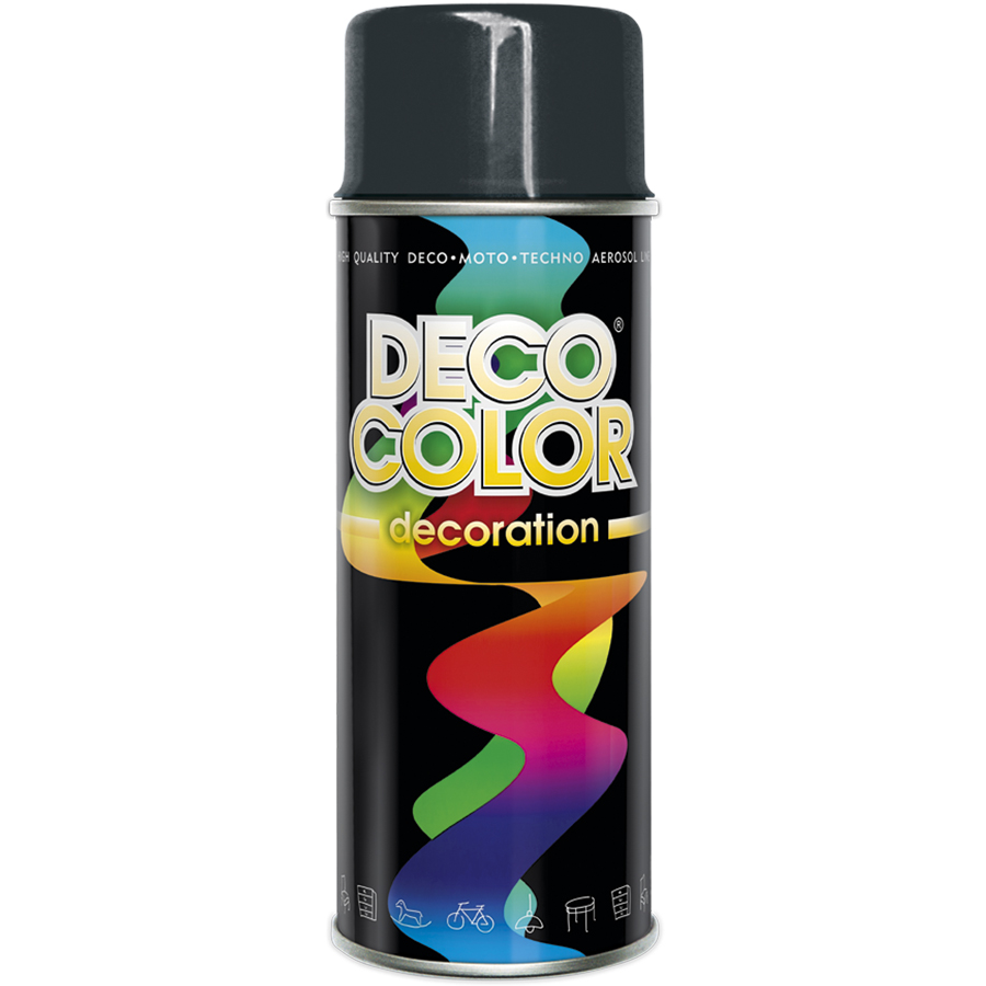 Deco Сolor  Фарба аерозольна Decoration RAL7016 антрацит 400мл