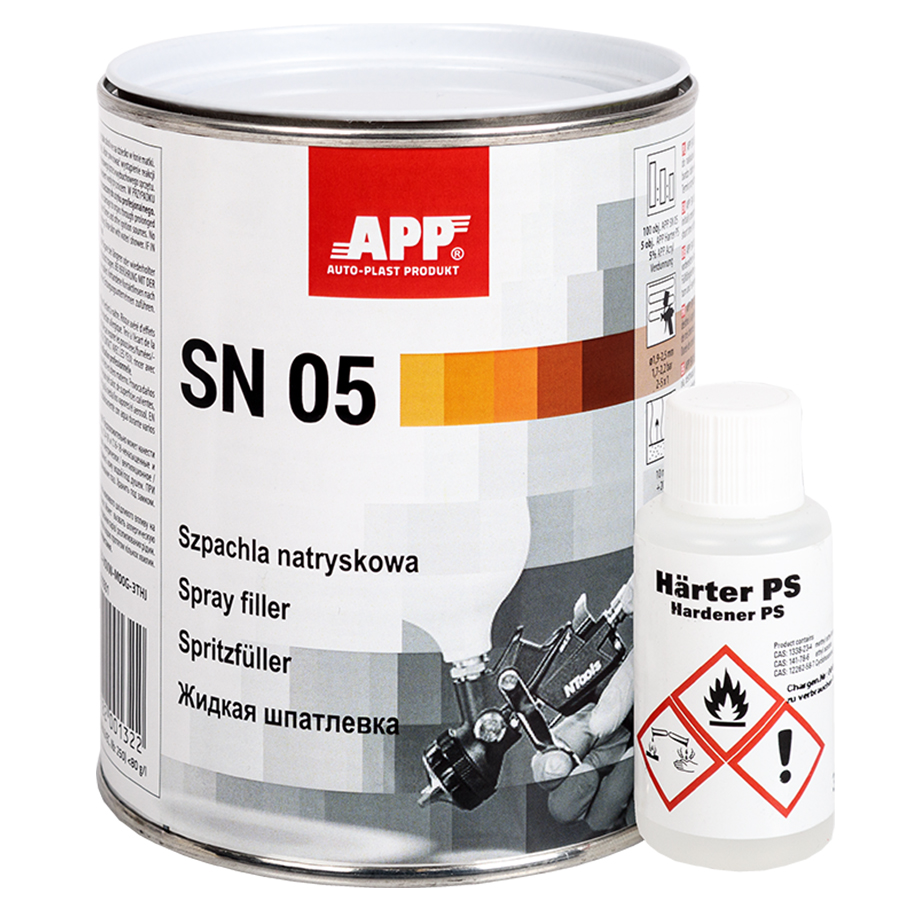 APP  Шпаклівка розпиляєма  APP SN 05 з зат. 1,0 кг з отв., до 02.2026
