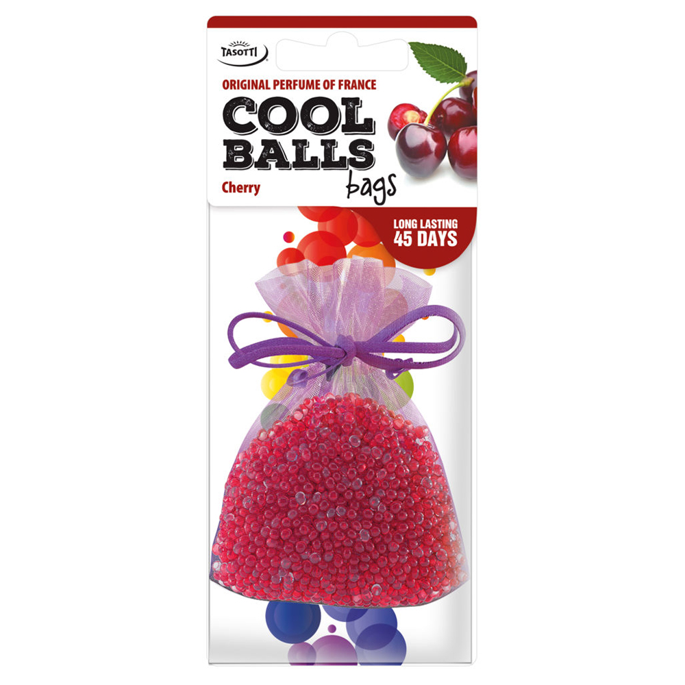 Ароматизатор для авто мішочок "Cool Balls" Cherry (Вишня) 25г Tasotti