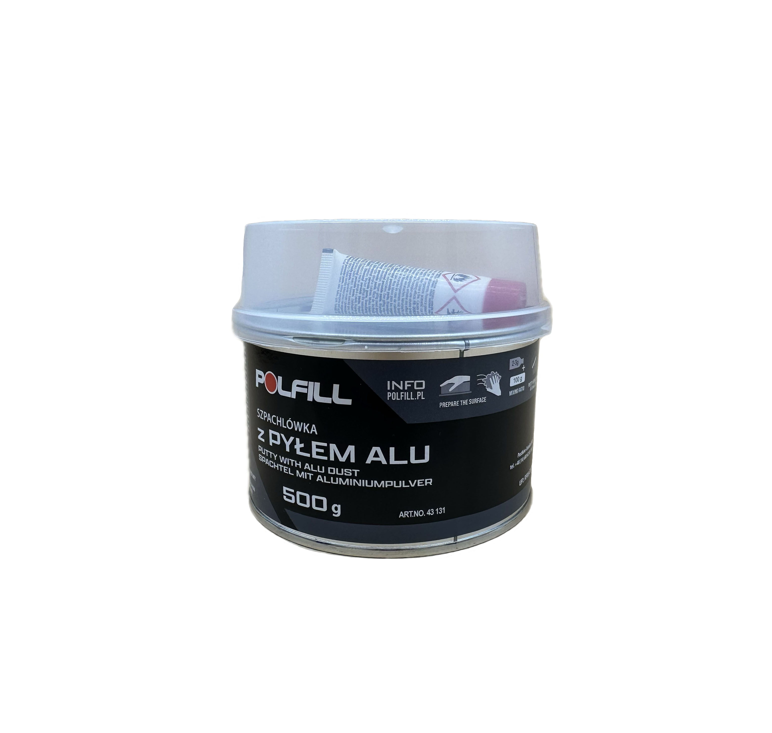 Polfill  Шпатлівка з алюмінієм Polfill  з зат. 0,5kg