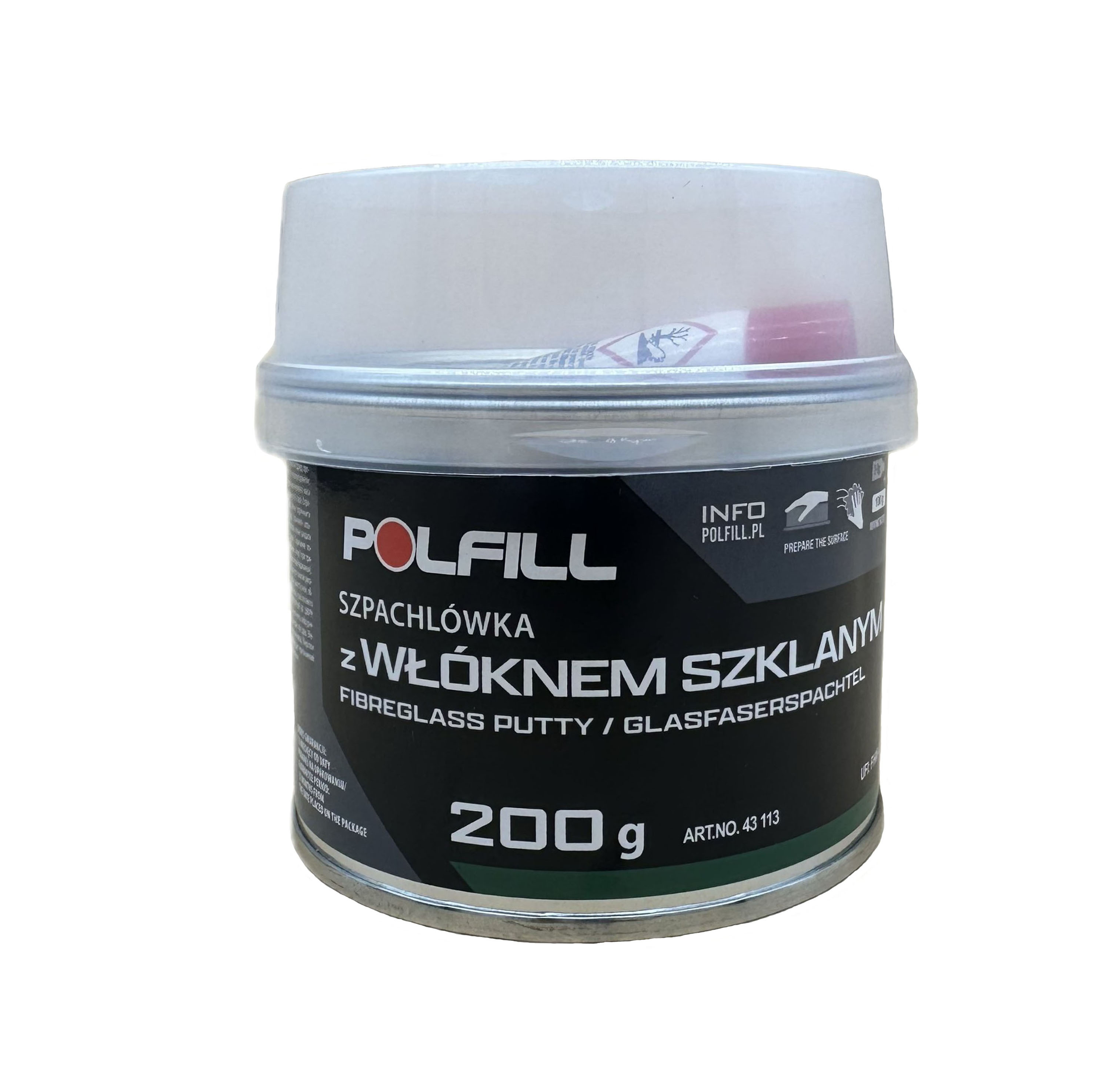 Polfill  Шпатлівка зі скловолокном Polfill  з зат. 0,2kg
