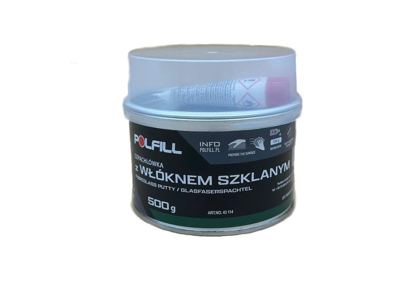 Polfill  Шпатлівка зі скловолокном Polfill  з зат. 0,5kg