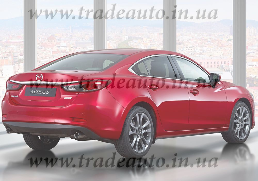 Дефлектор вікон Mazda  6 2013-> 4D (вставні, кт - 4шт) Sedan