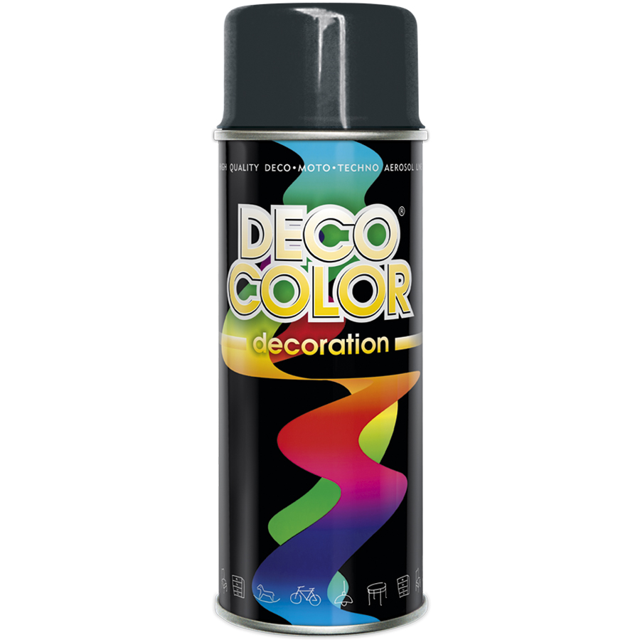 Deco Сolor  Фарба аерозольна Decoration RAL7005 Сірий 400 мл