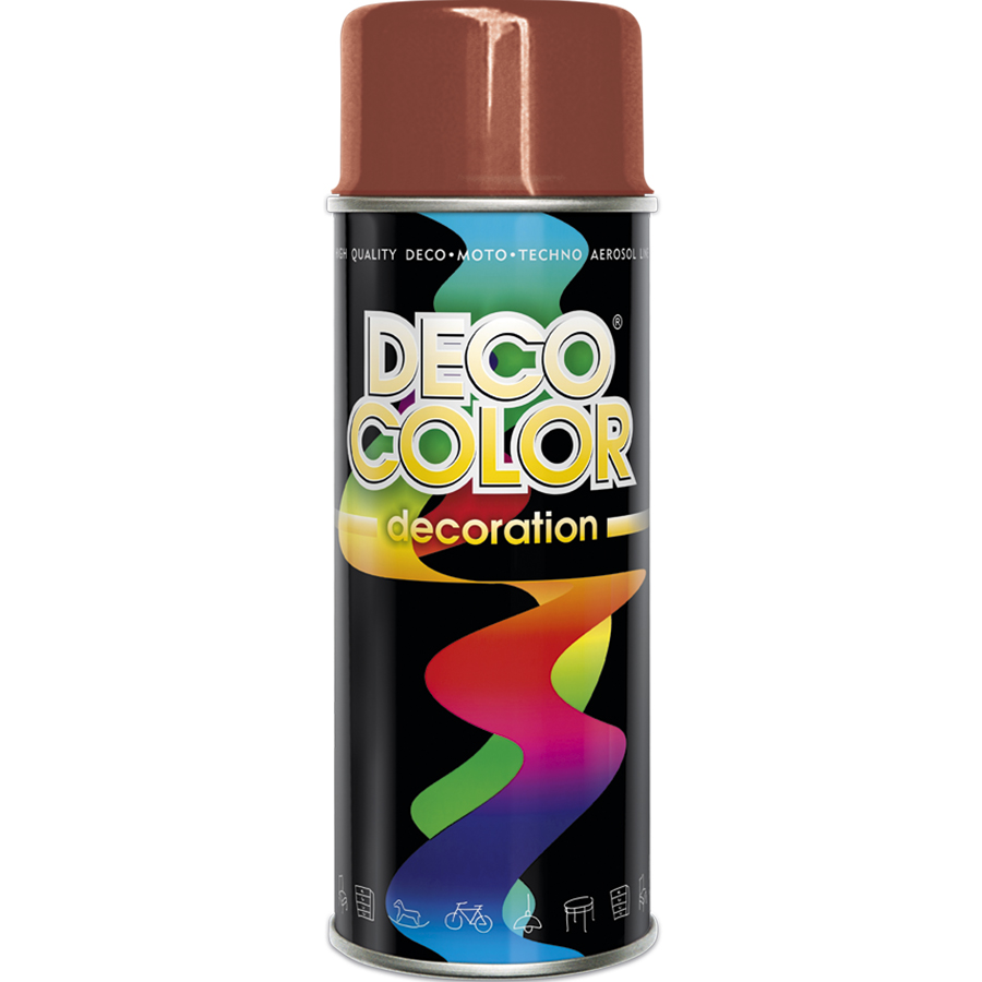 Deco Сolor  Фарба аерозольна Decoration RAL8004 Коричневий 400 мл - РОЗПРОДАЖ