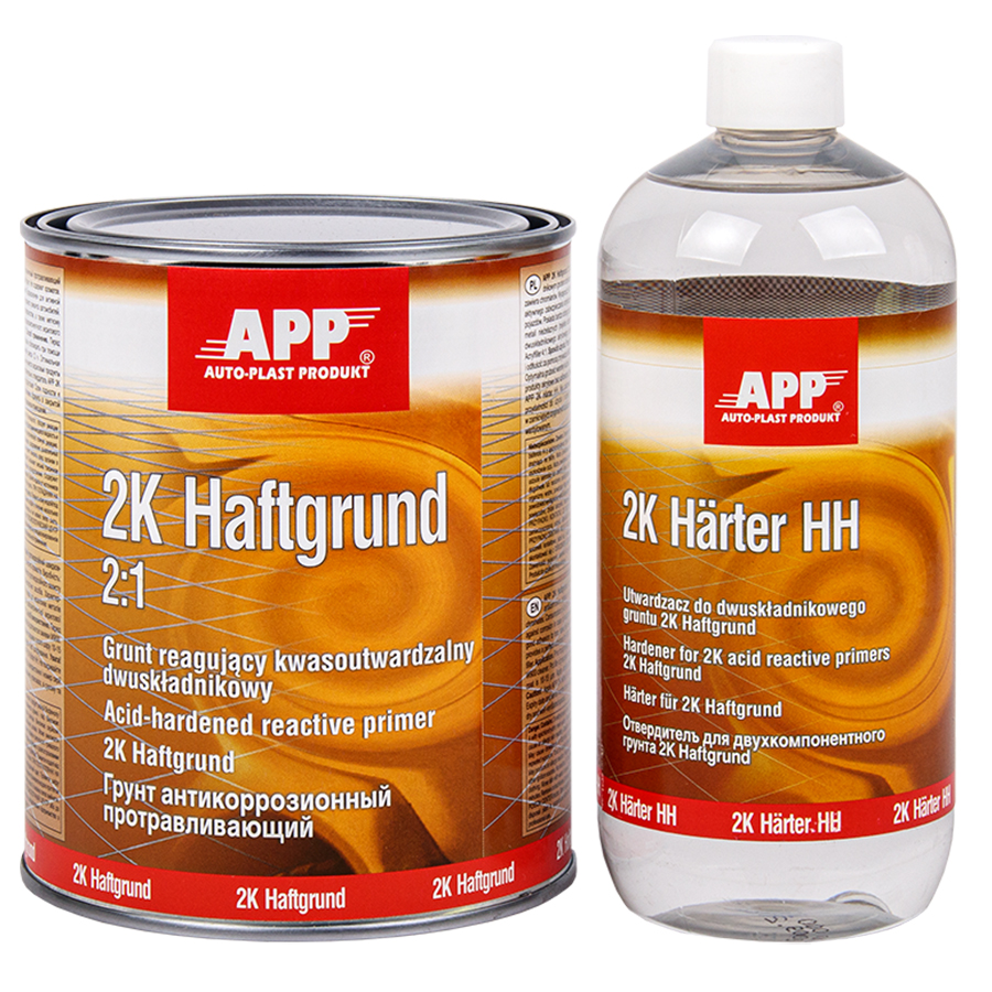 APP  Грунт кислотний реагуючий 2K  APP Haftgrund 2:1 з затв., сірий 1l+0.5l