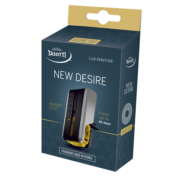 Ароматизатор для авто на обдув "New Desire" Arabic Oud (Сандалове дерево) 8мл Tasotti