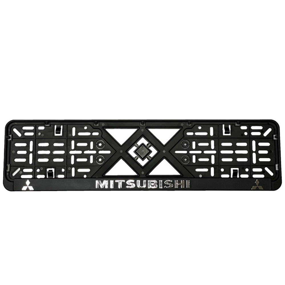 Рамка номерного знаку з "хром. рельєфним надписом"  Україна NEW   Mitsubishi NEW
