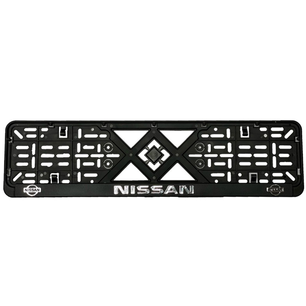 Рамка номерного знаку з "хром. рельєфним надписом"  Україна NEW   Nissan NEW