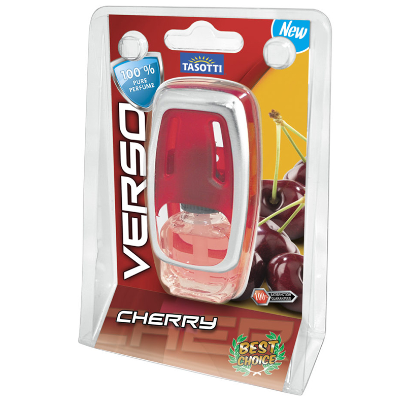Ароматизатор для авто на обдув "Verso" Cherry (Вишня) 8мл Tasotti