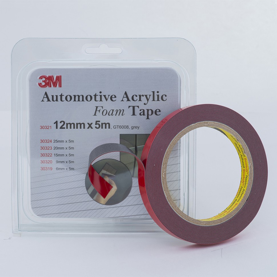 3M Скотчі та ізолента  скотчі двухсторонні ЗМ GT6008F 5m/_12mm*5m ЗМ