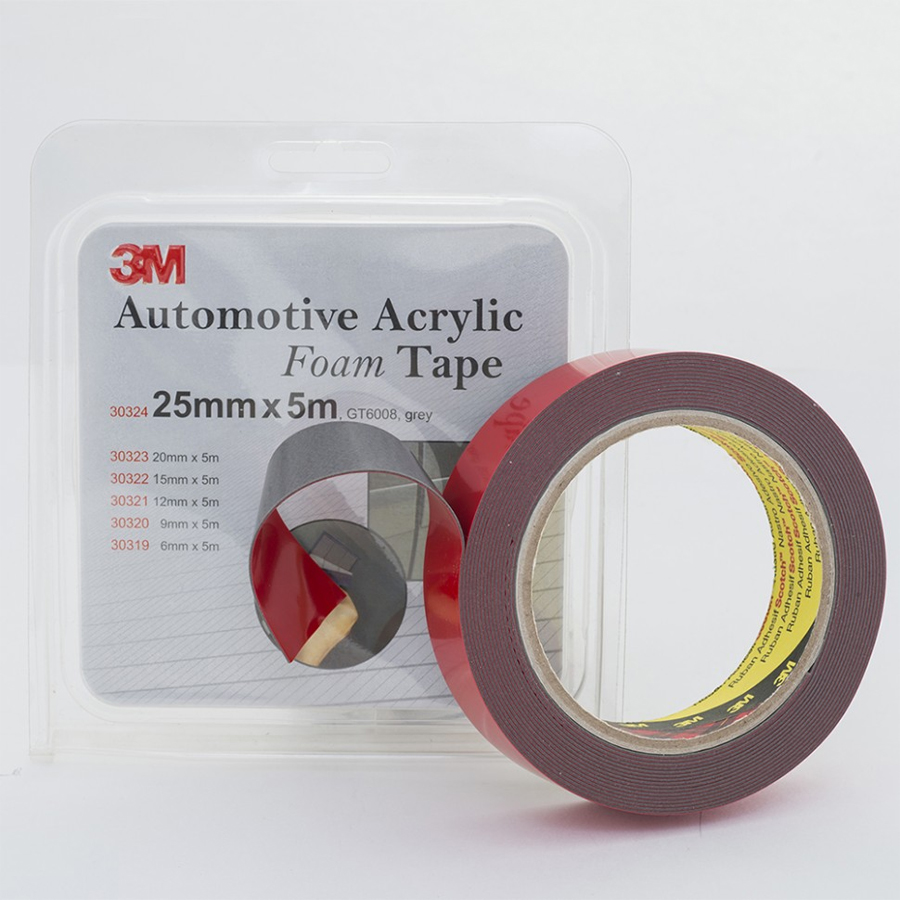 3M Скотчі та ізолента  скотчі двухсторонні ЗМ GT6008F 5m/_25mm*5m ЗМ