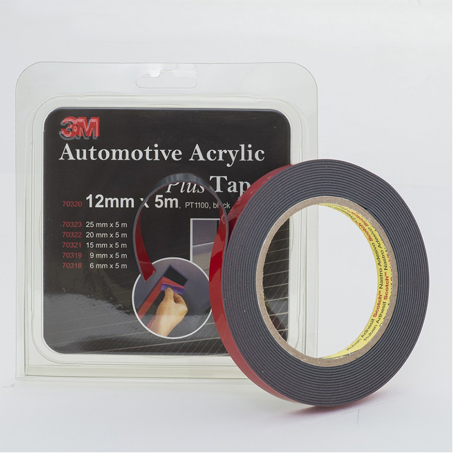 3M Скотчі та ізолента  скотчі двухсторонні ЗМ 1100 /70320 5м/_12 mm ЗМ, піноакрилова