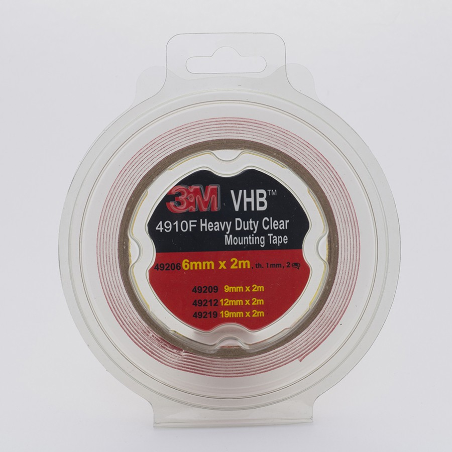 3M Скотчі та ізолента  скотчі двухсторонні ЗМ 4910F 2м/_06 mm ЗМ , прозорий, (уп.2 шт)