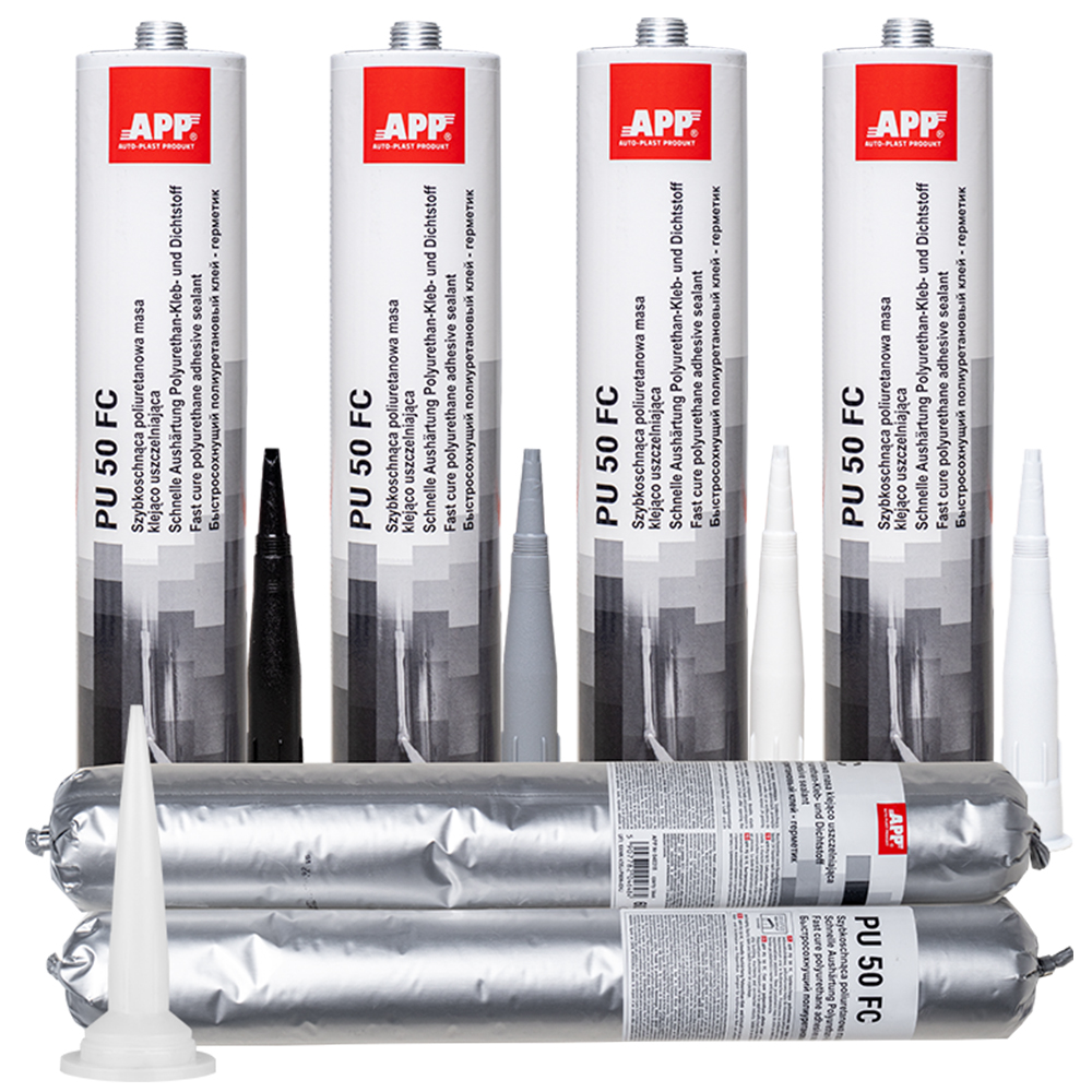 APP  Герметик APP PU 50 FC (Fast Cure) 600ml, чорний, саше швидкосохнучий, до 12.2026