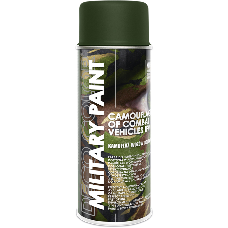 Deco Сolor  Фарба аерозольна Deco color Military Paint Ral 6014 400 мл olive drap/темно-оливковий