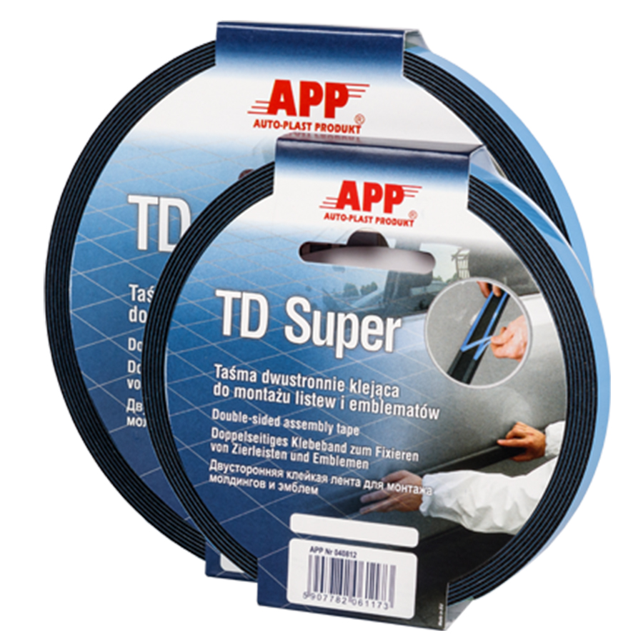 APP  Стрічка двустороння APP TD Super 25 мм*5 м, синій
