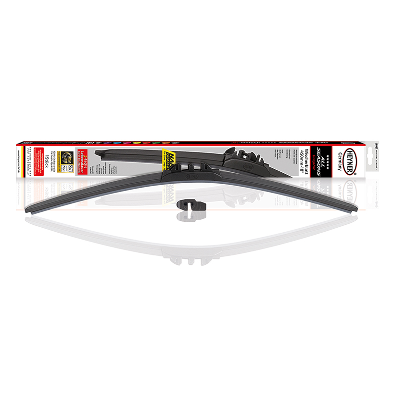 Щітка склоочисника All Seasons безкаркасна  450 - 18" з дод.резинкою / Heyner