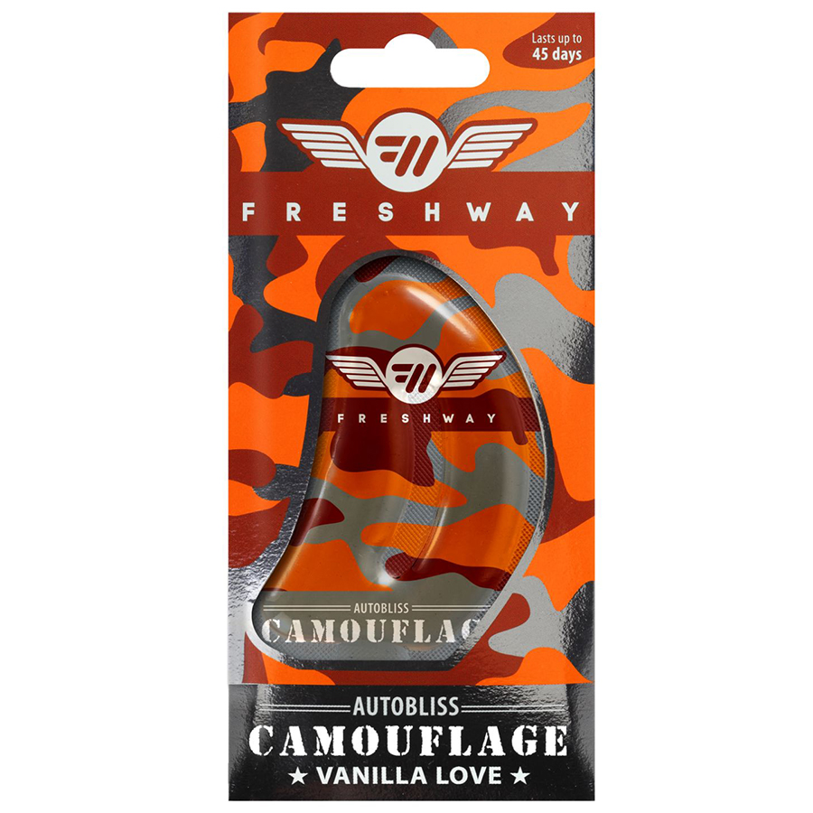 Ароматизатор рідкий Fresh Way  "Camouflage AutoBliss" Vanilla Love 8ml