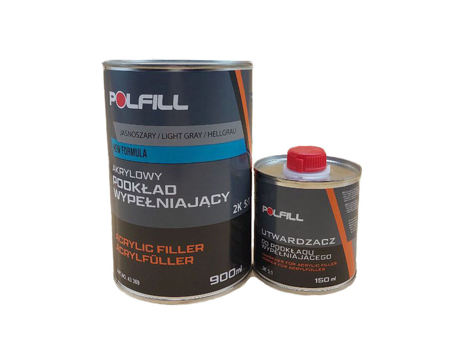 Polfill  Грунт акриловий Polfill 5:1 Eco 0.75l сірий+зат.0,15l