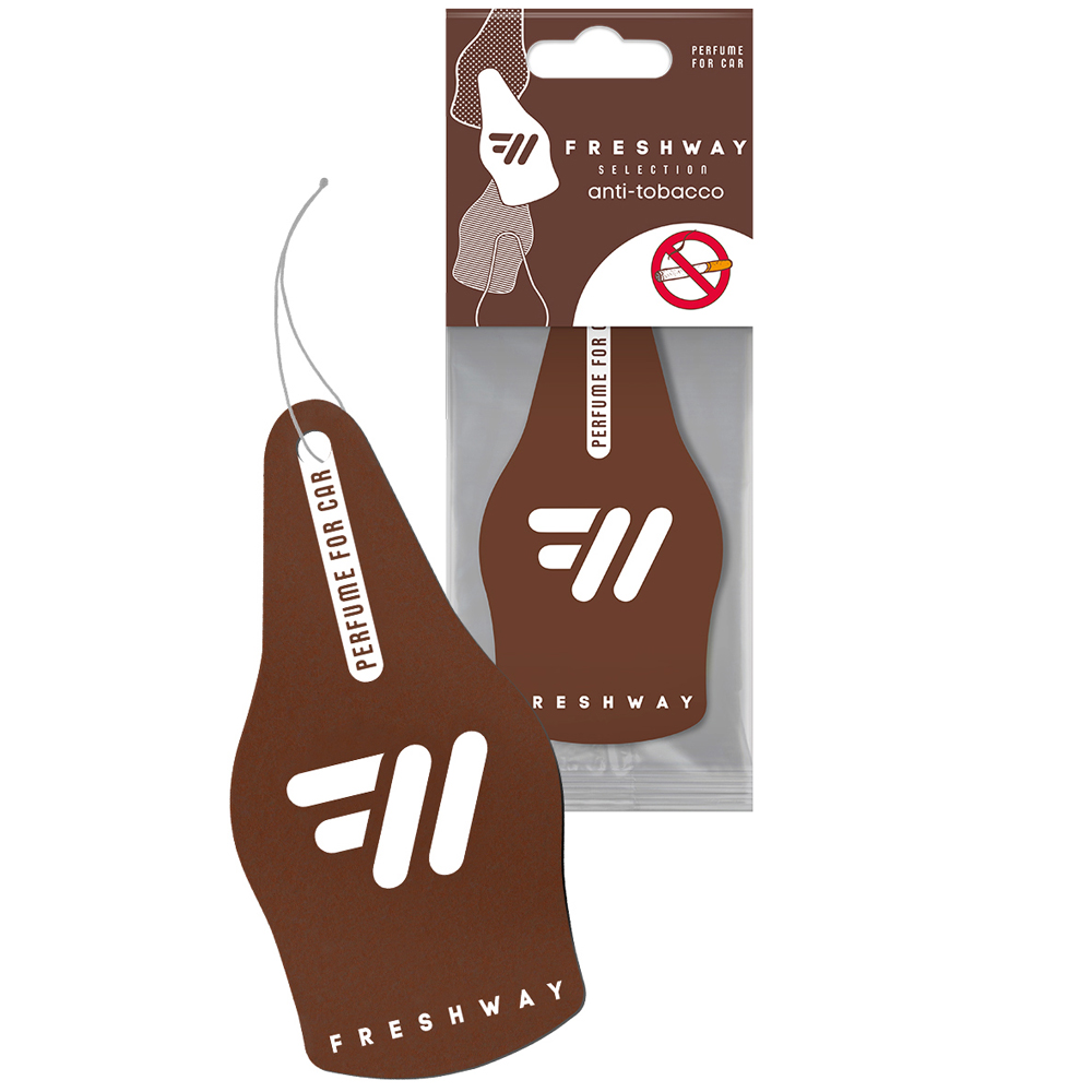 Ароматизатор для авто листочок "Selection" Anti Tabacco (Антитютюн) FreshWay