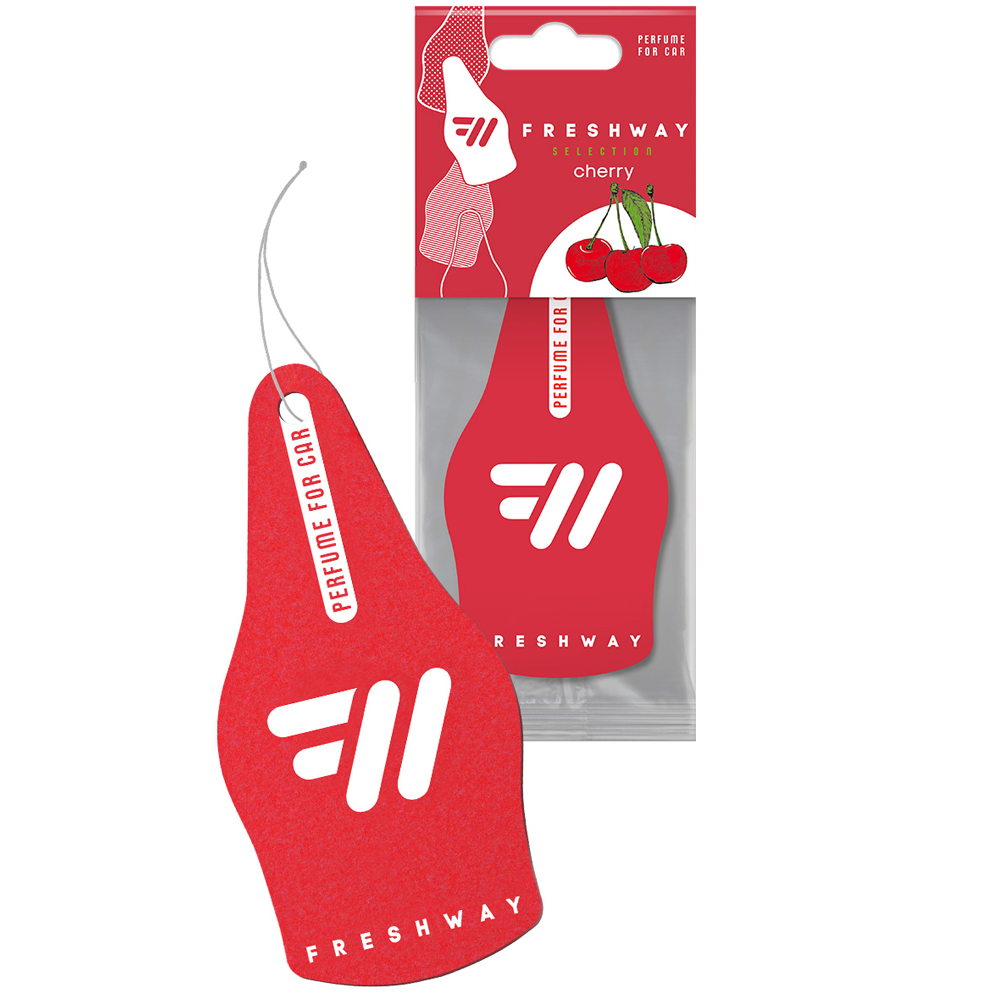 Ароматизатор для авто листочок "Selection" Cherry (Вишня) FreshWay