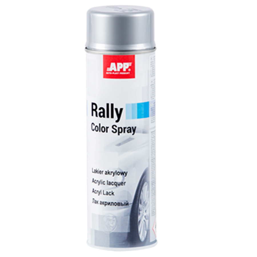APP  Фарба аерозольна APP Rally Color Spray, срібний 600ml