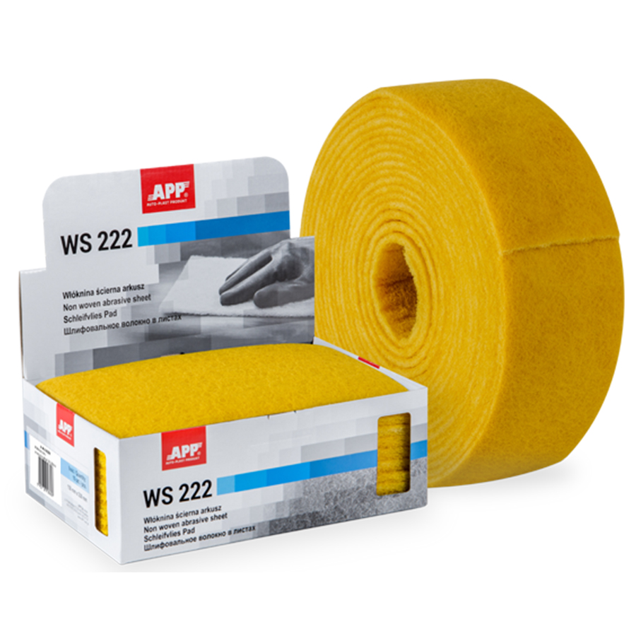 APP  Скотч -брайт APP WSR 222  100мм x 10м, золотий, мікрозернистий, (P1000-P1200), рулон