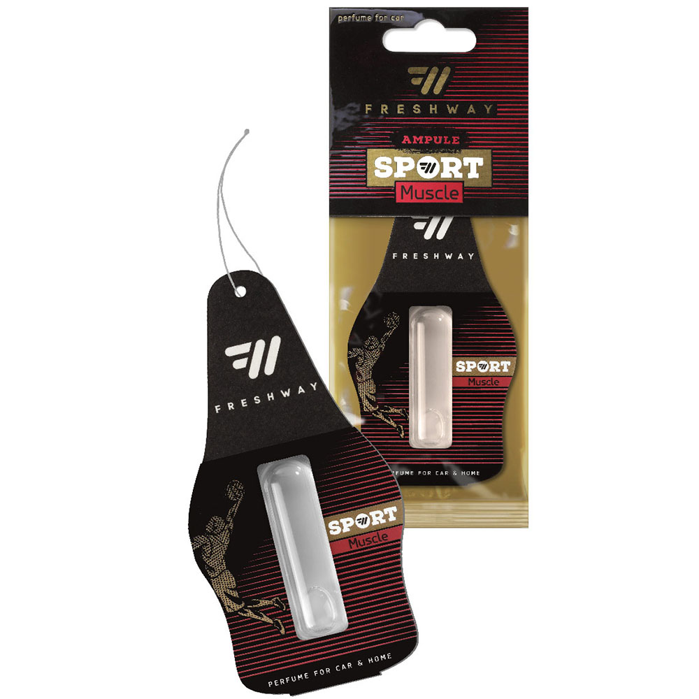 Ароматизатор рідкий Fresh Way  "Sport Ampule" Muscle 4.5ml (25/300)