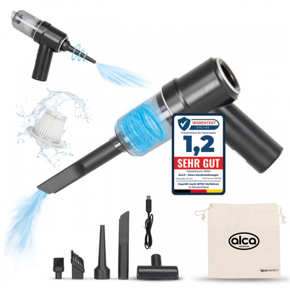 Пилосос автомобільний  "AkkuCleaner Compact" 50W, високопродуктивний, акумуляторний / alca