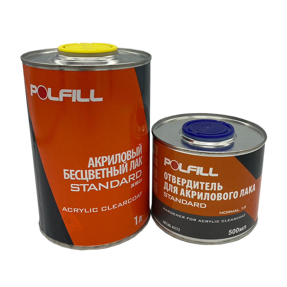 Polfill  Лак 2К 2:1 MS Standart Polfill 1,0 л+затв. 0,5л