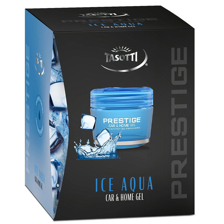Ароматизатори гелеві - на панель Tasotti  Gel Prestige Ice Aqua (уп.16шт/ящ.48шт) 50ml NEW