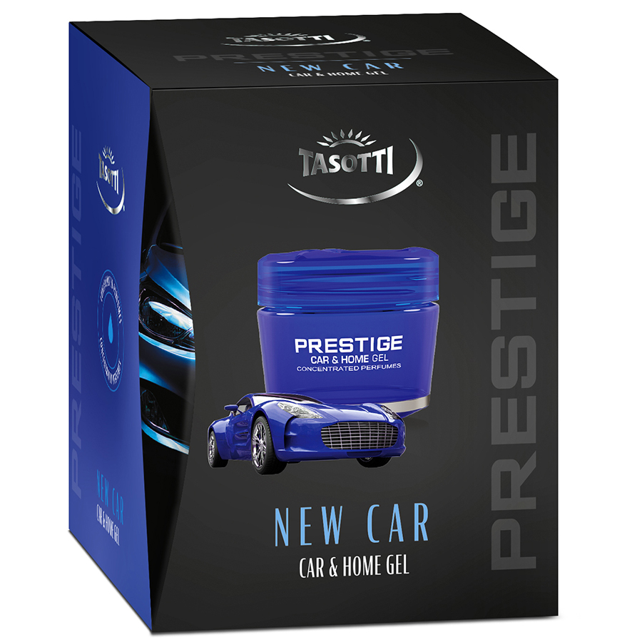 Ароматизатори гелеві - на панель Tasotti  Gel Prestige New Car (уп.16шт/ящ.48шт) 50ml NEW