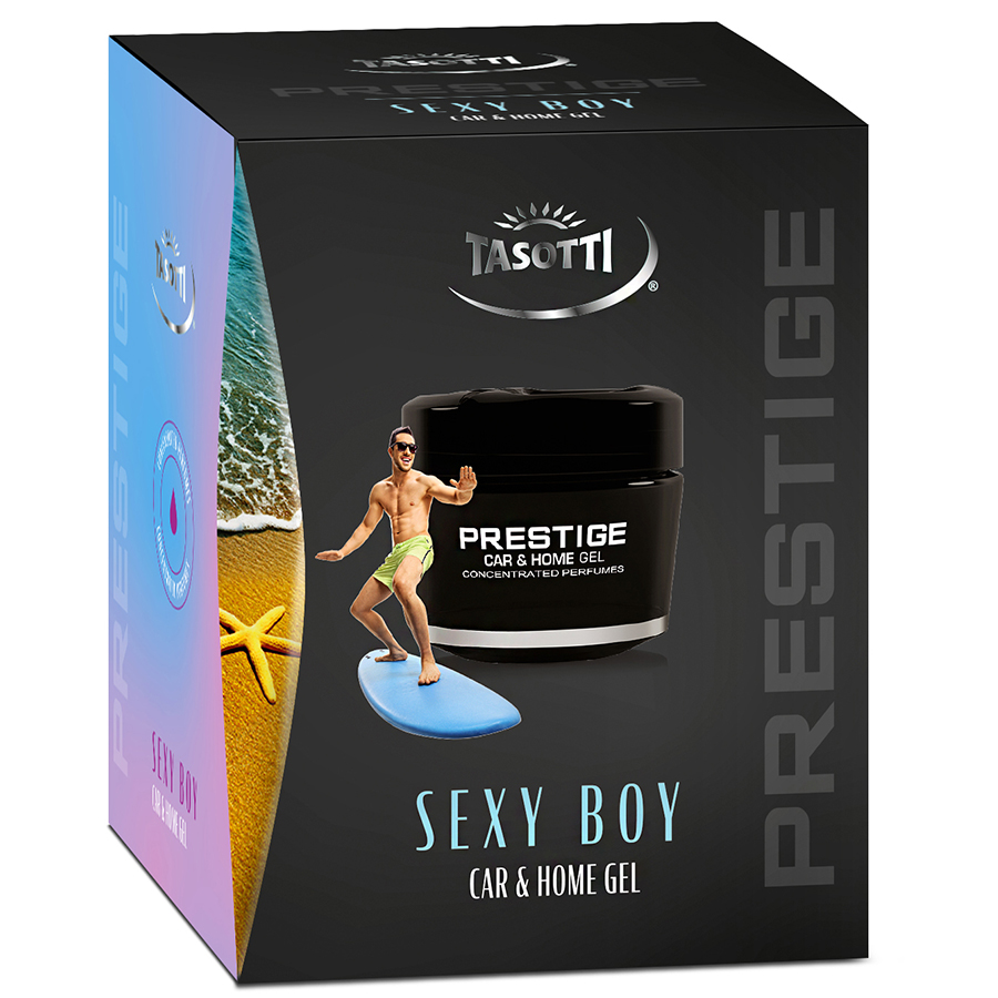 Ароматизатори гелеві - на панель Tasotti  Gel Prestige Sexy Boy (уп.16шт/ящ.48шт) 50ml NEW