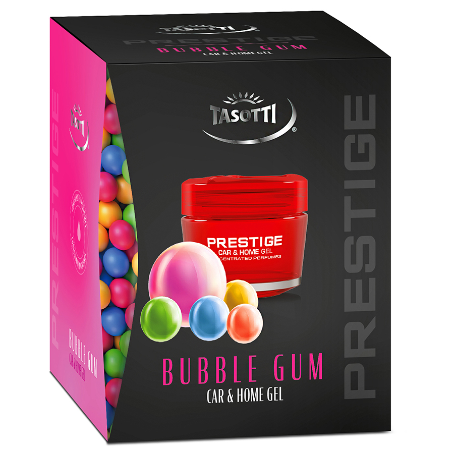Ароматизатори гелеві - на панель Tasotti  Gel Prestige Bubble  Gum   (уп.16шт/ящ.48шт) 50ml NEW