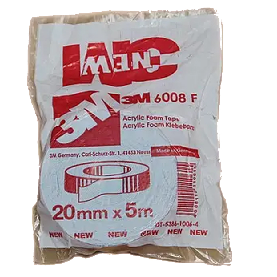 3M Скотчі та ізолента  скотчі двухсторонні ЗМ GT6008F 5m/_20mm*5m ЗМ,  червоний
