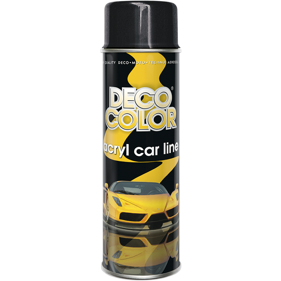 Deco Сolor  Фарба аерозольна Deco color  акрилова 500 мл Чорний блиск