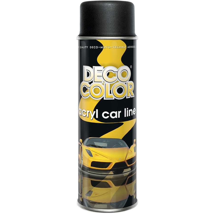 Deco Сolor  Фарба аерозольна Deco color  акрилова 500 мл Чорний мат
