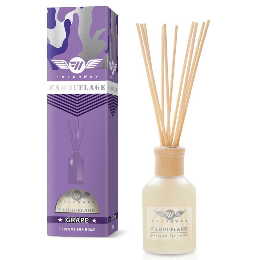 Ароматизатор рідкий для дому/офісу  Fresh Way  "Camouflage"100ml / Grape
